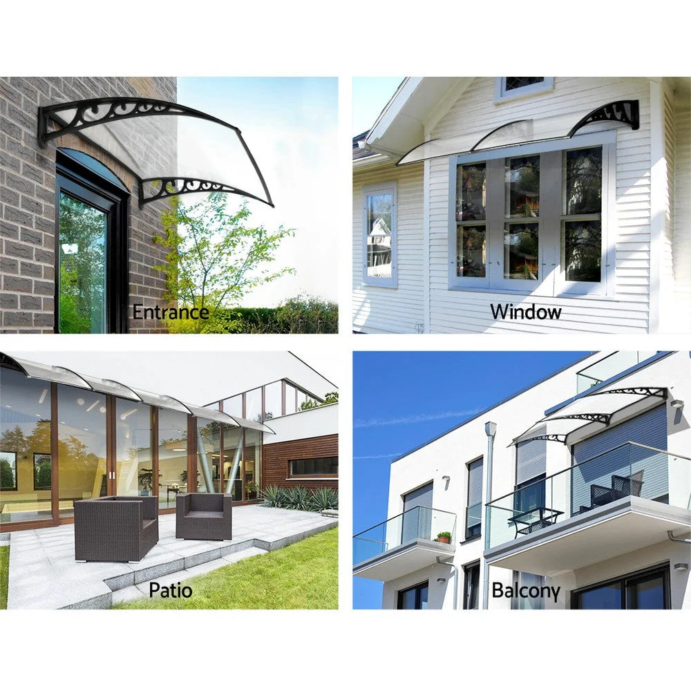Window Door Awning Patio UV Sun Shield Transparent 1mx4m