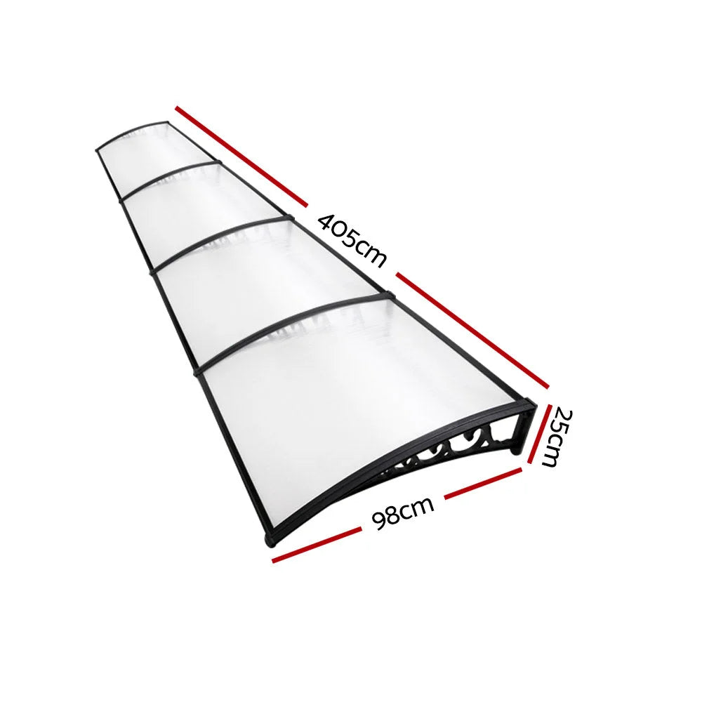 Window Door Awning Patio UV Sun Shield Transparent 1mx4m