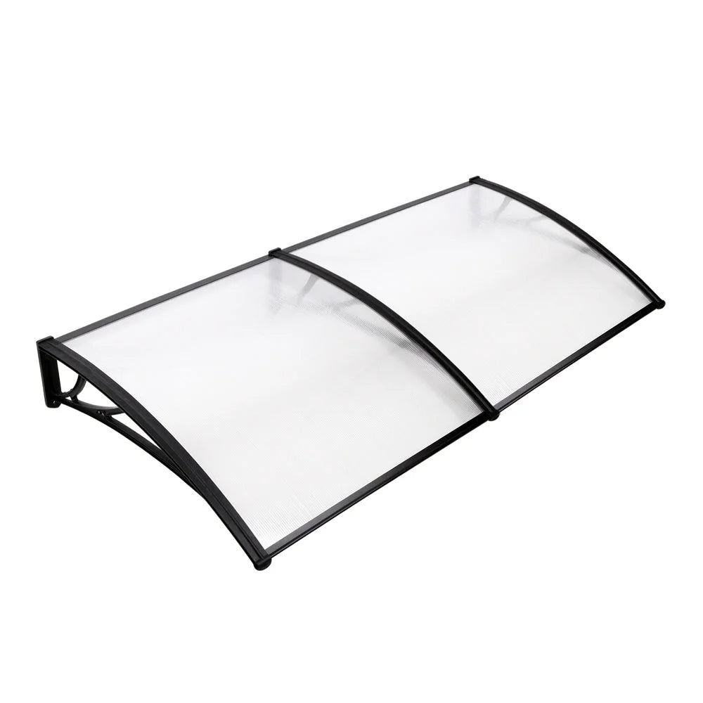 Window Door Awning Shade 1x2m Transparent DIY - Shading
