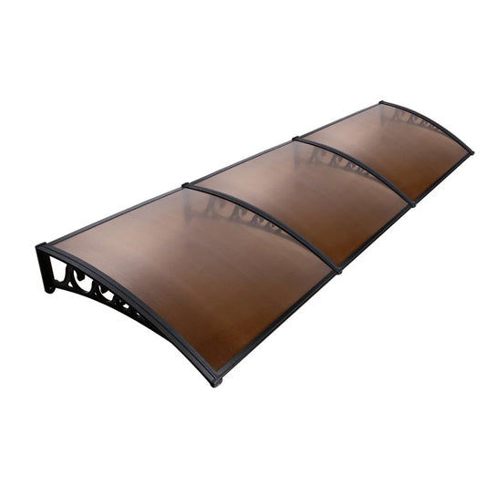 Window Door Awning Shade 1x3m Brown DIY - Shading