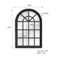 Window Style Mirror - Black Arch 100 CM x 150 CM - Home &
