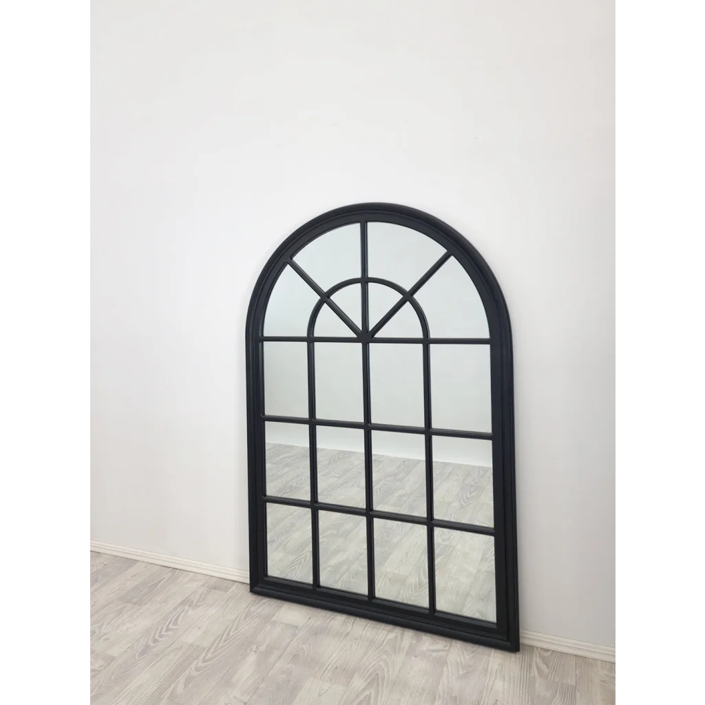 Window Style Mirror - Black Arch 100 CM x 150 CM - Home &