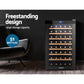 Wine cooler fridge with bottle racks and clear front door
