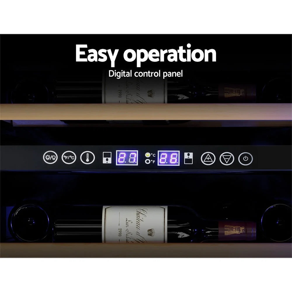 Wine Cooler Fridge Dual Zone - 128 Bottles