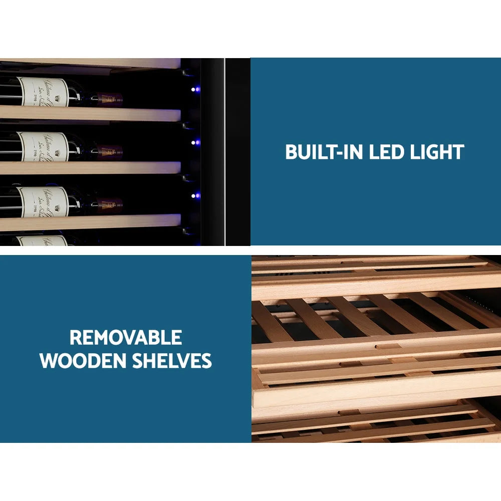 Wine Cooler Fridge Dual Zone - 128 Bottles