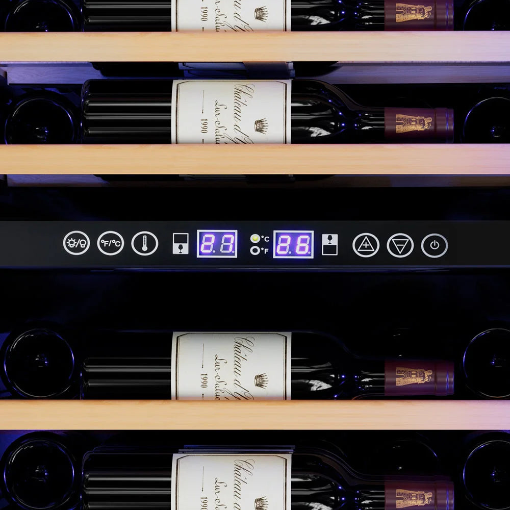 Wine Cooler Fridge Dual Zone - 128 Bottles