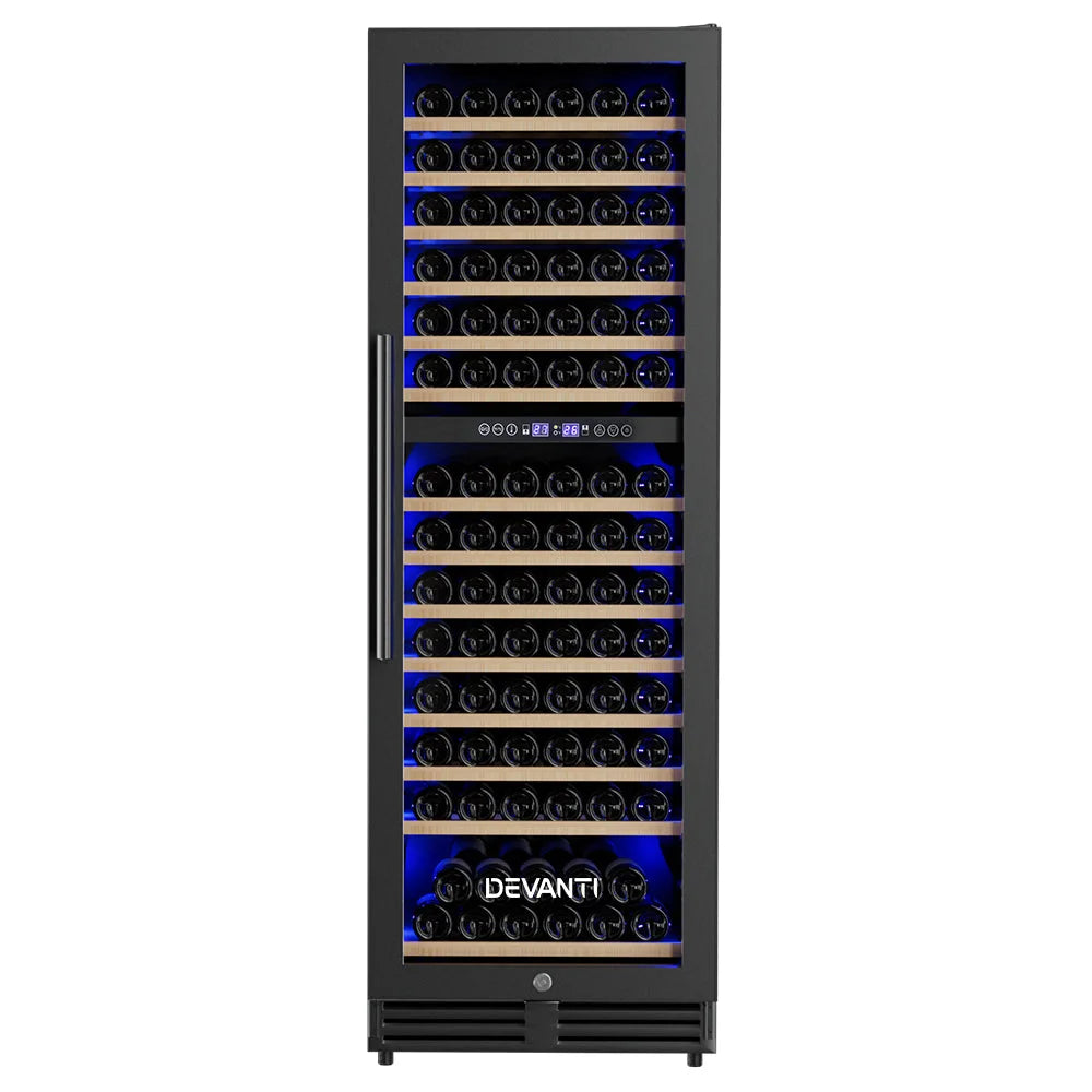Wine Cooler Fridge Dual Zone 154 Bottles