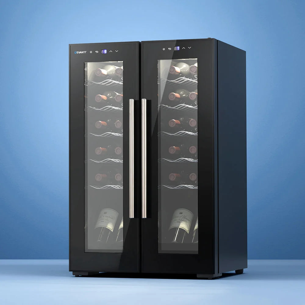 Wine Cooler Fridge Dual Zone - 24 Bottles