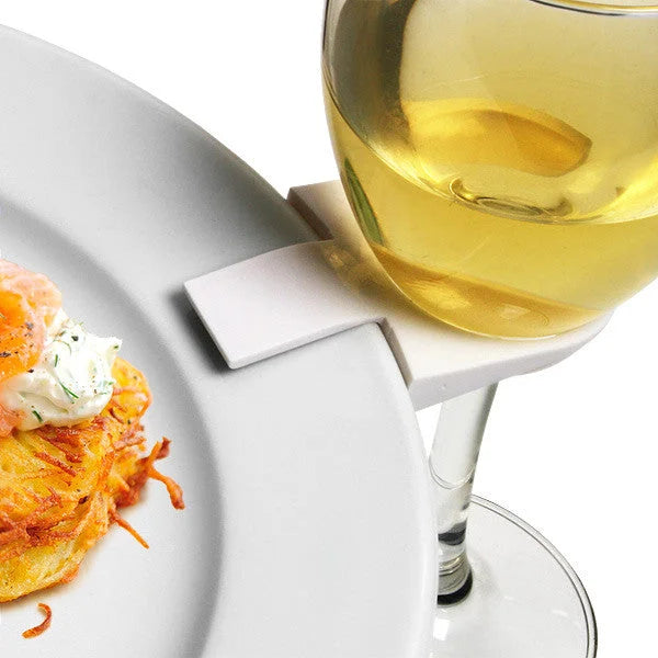 Wine Glass Holder Plate Clip 50 Pack - Stand Up Function