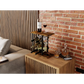 Wine Rack Countertop Wooden & Metal Holder for 6 Bottles &