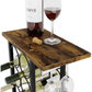 Wine Rack Countertop Wooden & Metal Holder for 6 Bottles &