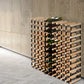 Wine rack bottles with open shelves and sturdy supports