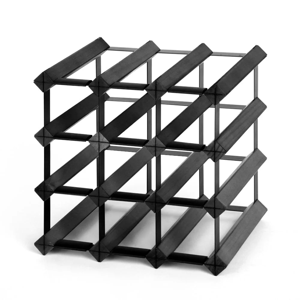 Wine Rack for 12 Bottles - Black