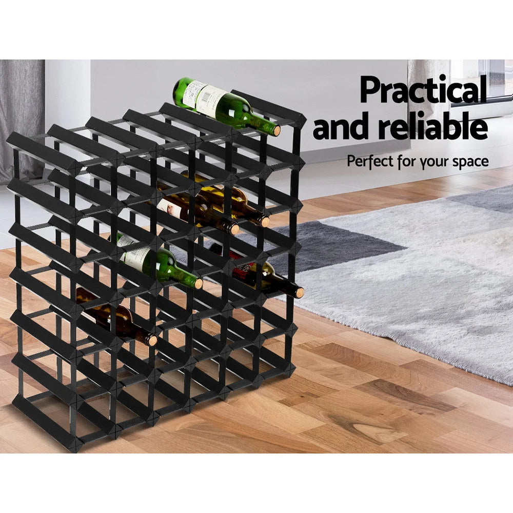 Wine Rack for 42 Bottles - Black
