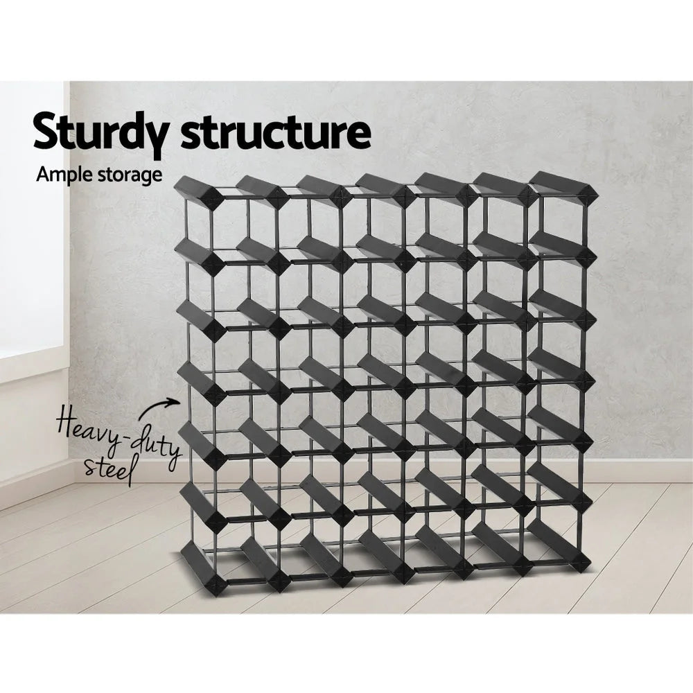 Wine Rack for 42 Bottles - Black