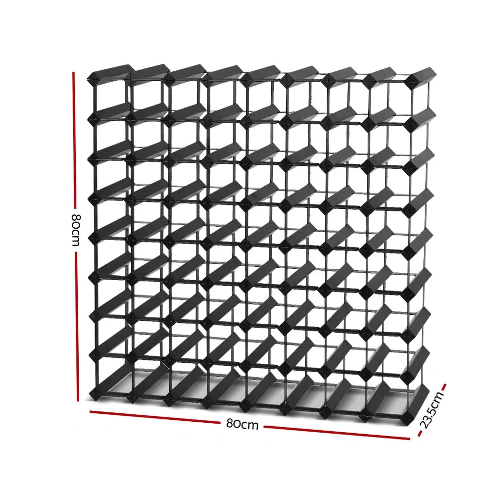Wine Rack for 72 Bottles - Black
