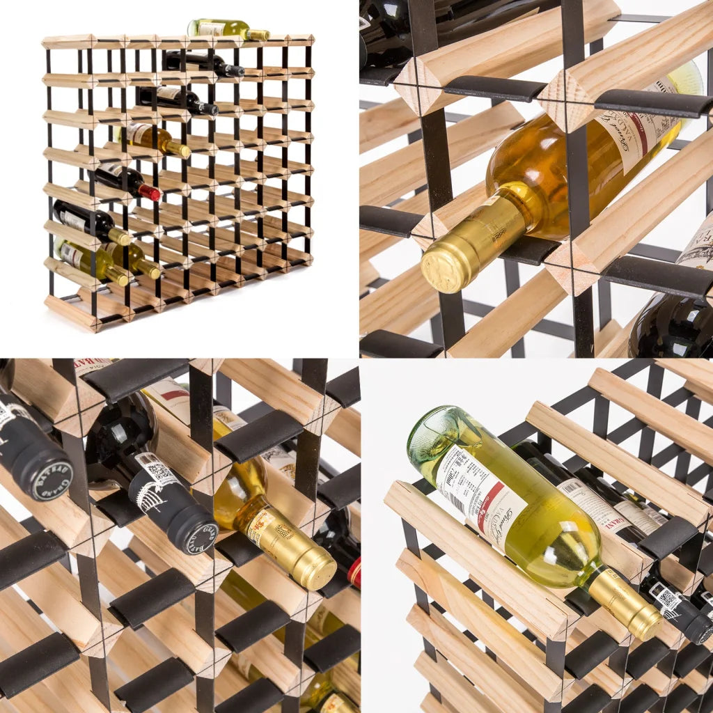 Wine Rack Storage 72 Bottle Timber