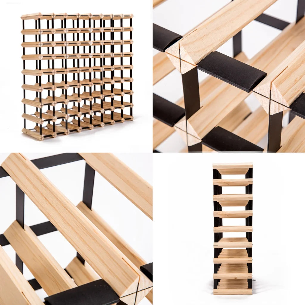 Wine Rack Storage 72 Bottle Timber