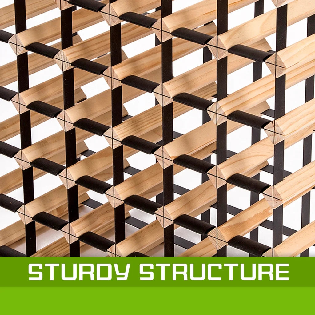 Wine Rack Storage 72 Bottle Timber