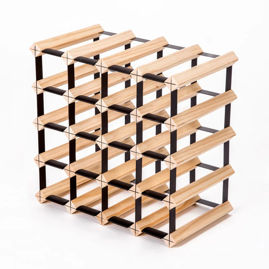 Wine Rack Storage Cellar Organiser 20 Bottle Timber