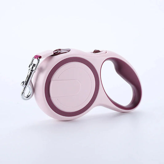 Wine Red 3M Pet Leash Retractable - Tangle-Free Extendable