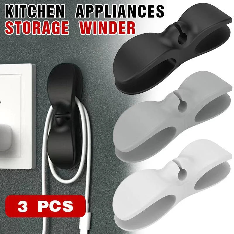 Wire Cable Organizer Holder Cord Wrapper Winder For Kitchen