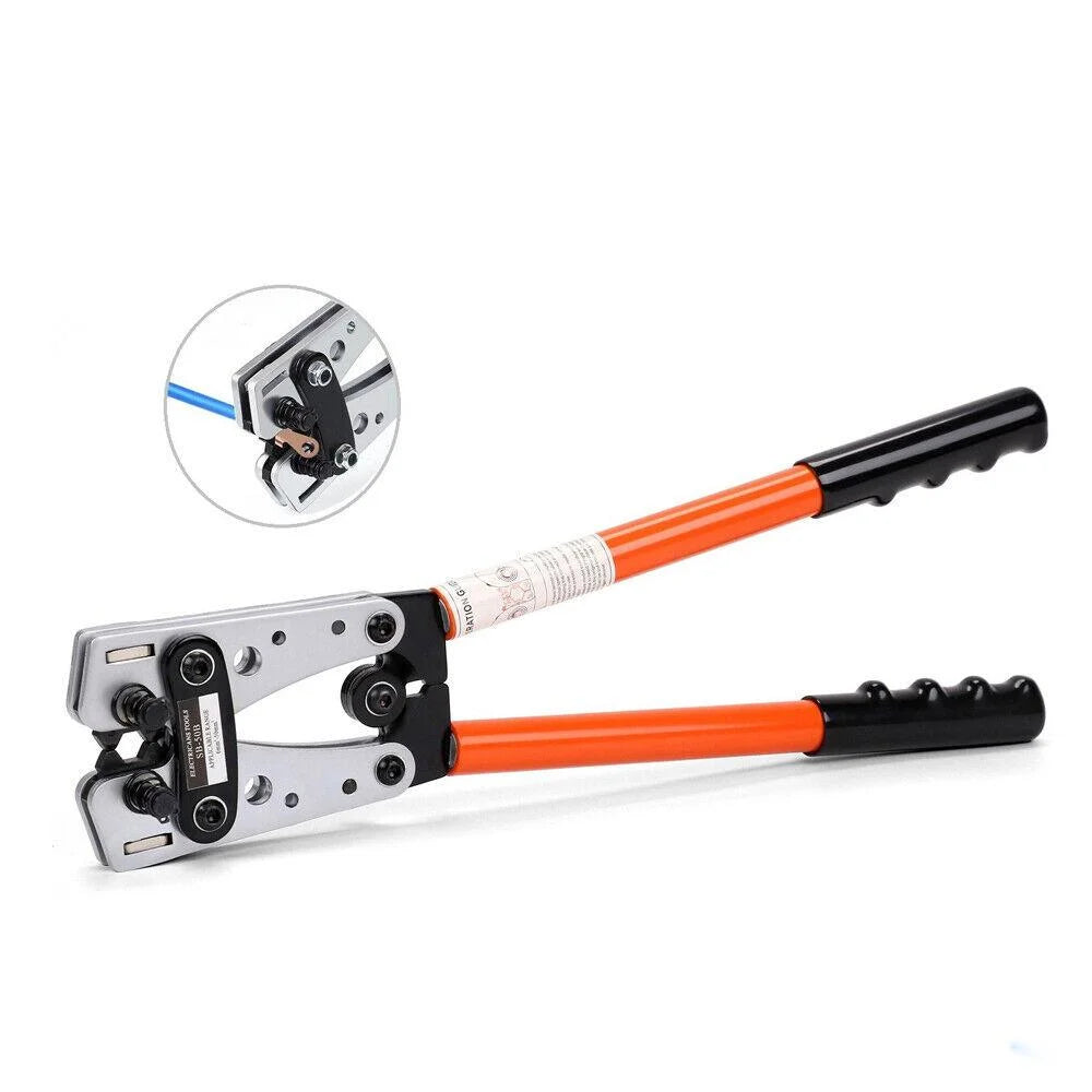 Wire Crimper Hand Tool 6-50 mm² Battery Lug Tube Crimping