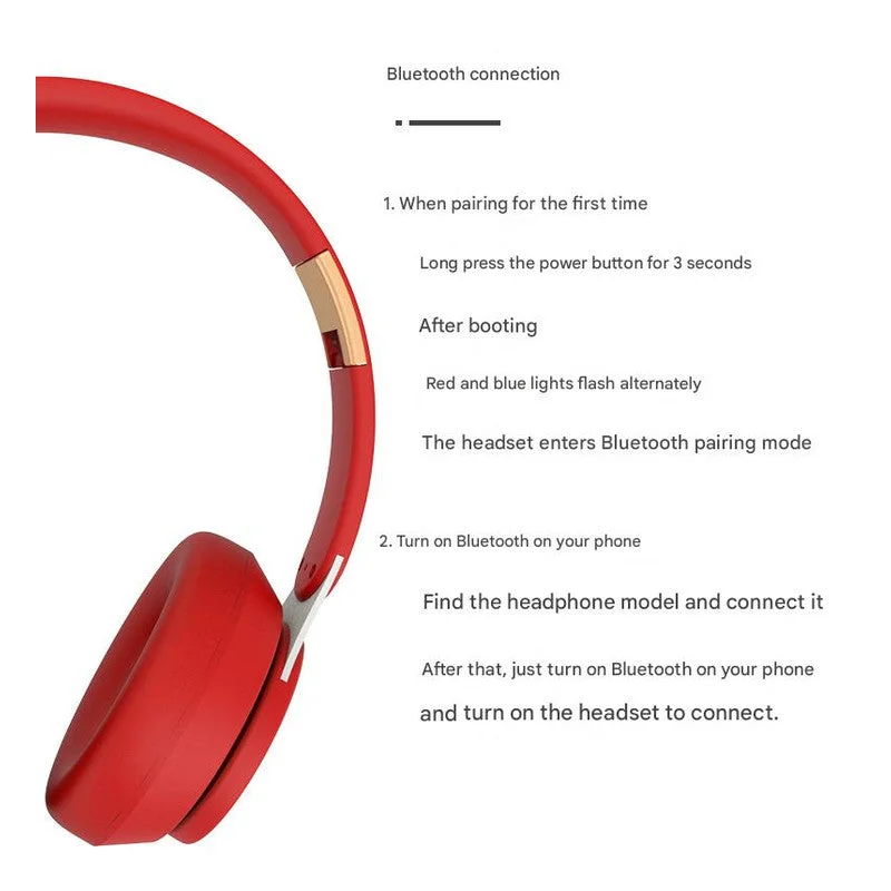 Wireless Bluetooth 5.0 Over-Ear Headphones - HIFI Deep Bass