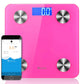 Wireless Bluetooth Digital Body Fat Scale Bathroom Health Analyzer - Pink - Premium