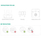 Wireless Bluetooth Digital Body Fat Scale Bathroom Health Analyzer - Pink - Premium