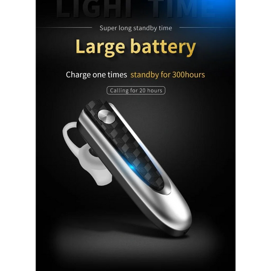 Wireless Bluetooth Earbud For Hands-Free Calls And Music - Large Battery - Black-1915198365126234113