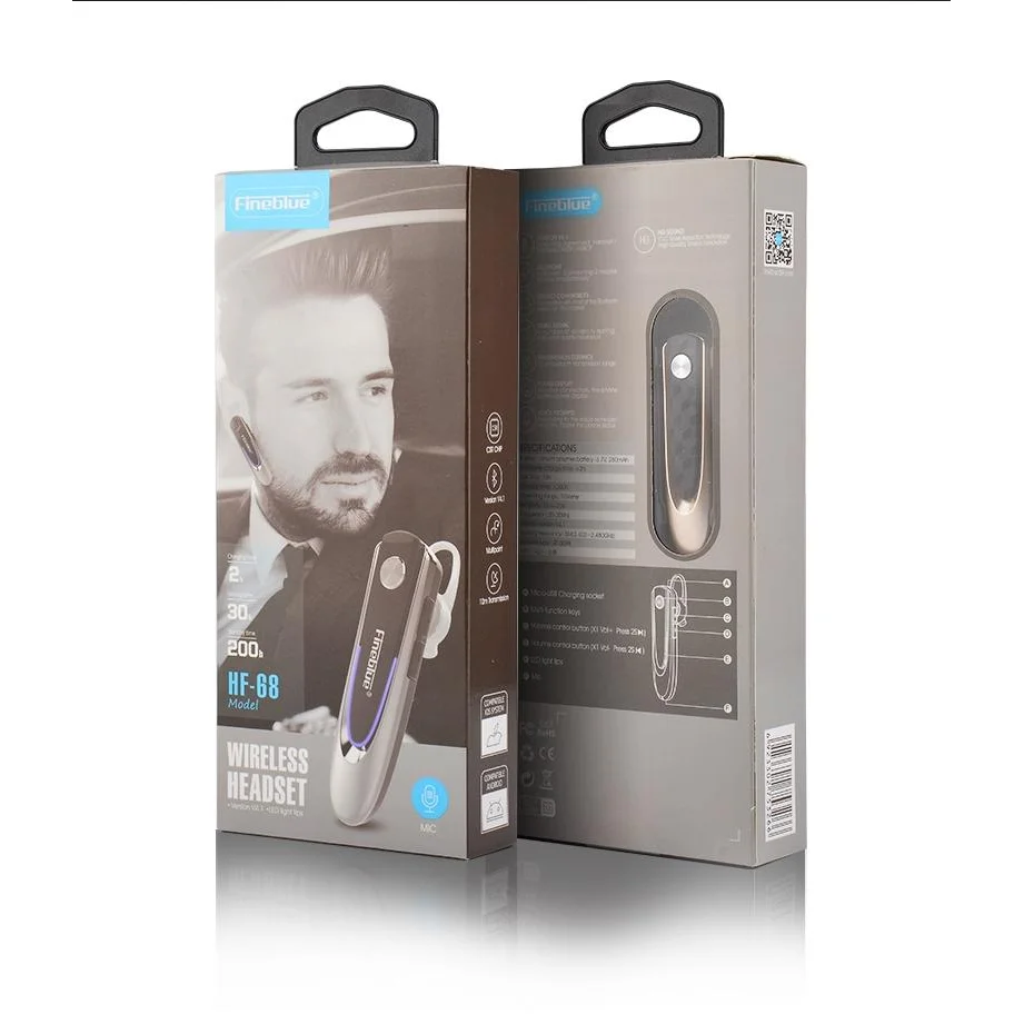 Wireless Bluetooth Earbud For Hands-Free Calls And Music - Large Battery - Black-1915198365126234118