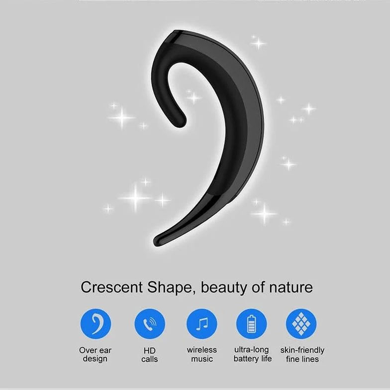 Wireless Bluetooth Earphone - Business Style Ear-Hanging-1915197686865334281