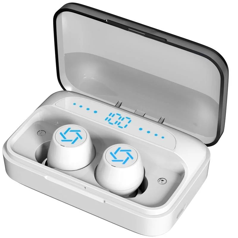 Wireless Bluetooth Earphones With Charging Box White 712