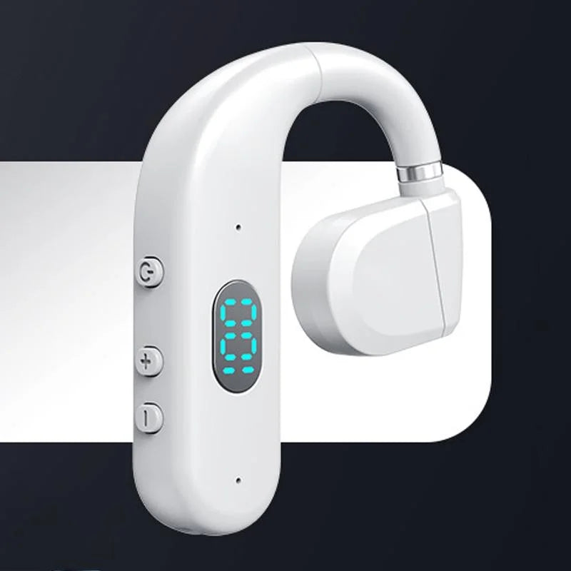 Wireless Bluetooth Headphone with Digital Display - Black