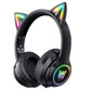 Wireless Bluetooth Headphones With Rgb Lighting - Pink