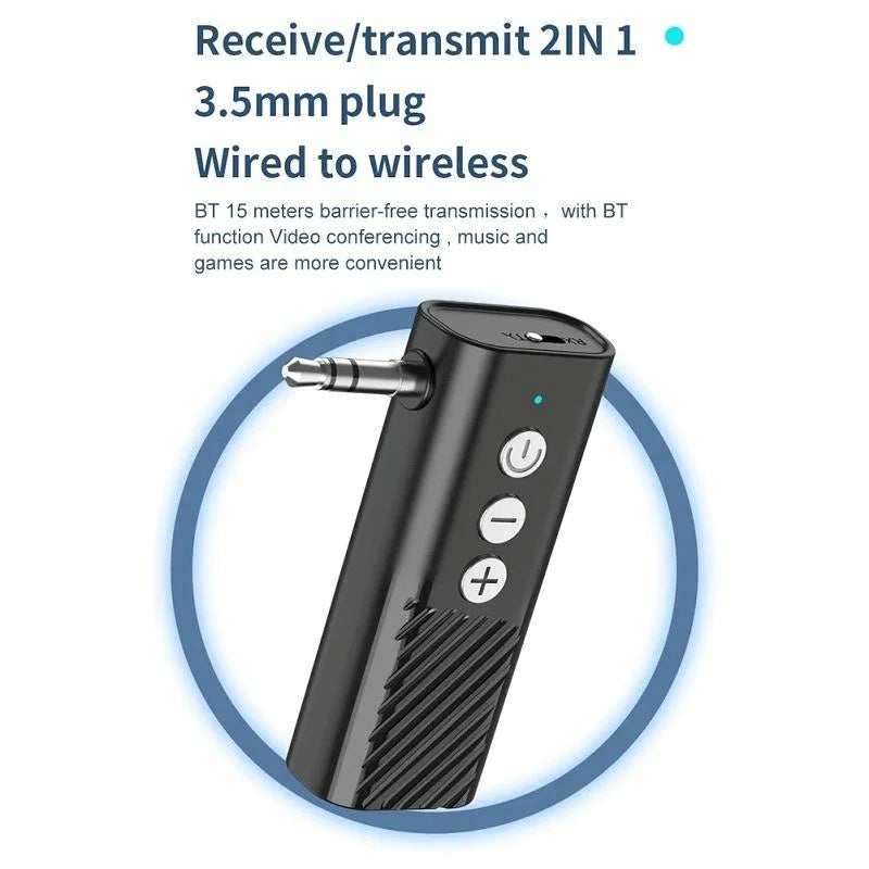 Wireless Car Audio Adapter With Bluetooth 5.3 And Tf Playback-1915198249480884232
