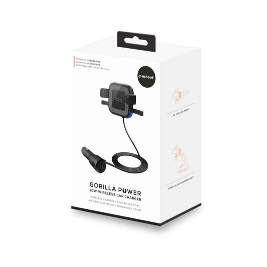 Wireless Car Charger 10W with 2.4A USB Charging Air Vent