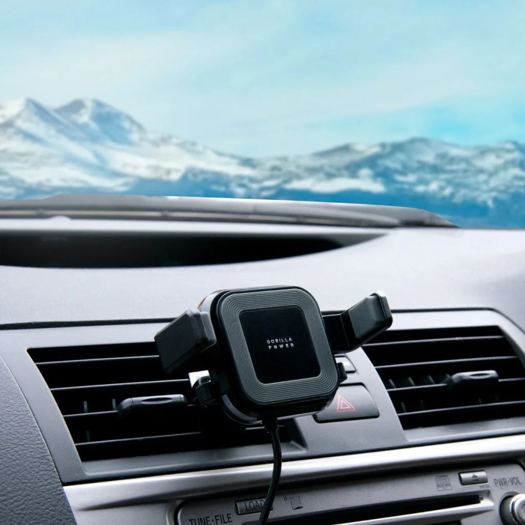 Wireless Car Charger 10W with 2.4A USB Charging Air Vent