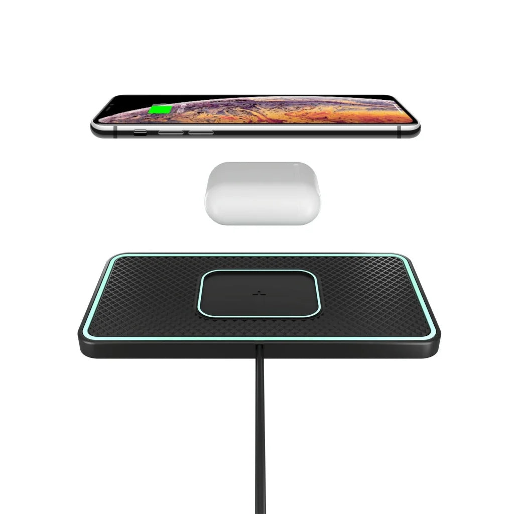 Wireless Car Charger With Anti-Slip Pad For Airpods / Iphone - 15W-1915198314618425344
