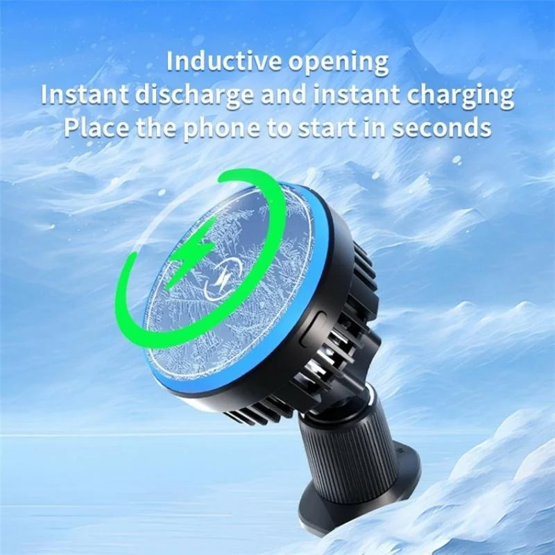 Wireless Car Charger With Rgb Light And Magnetic Air Outlet-1915197770306818052