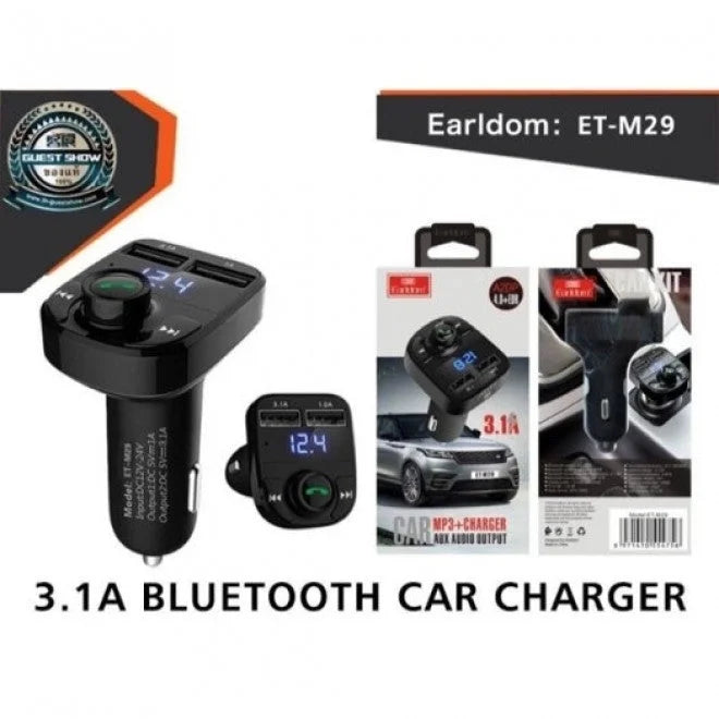 Wireless Car Kit FM Transmitter Earldom M29
