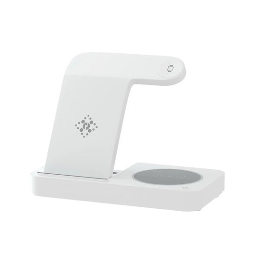 Wireless Charger Dock 4-in-1 Fast Charging for Phone - White