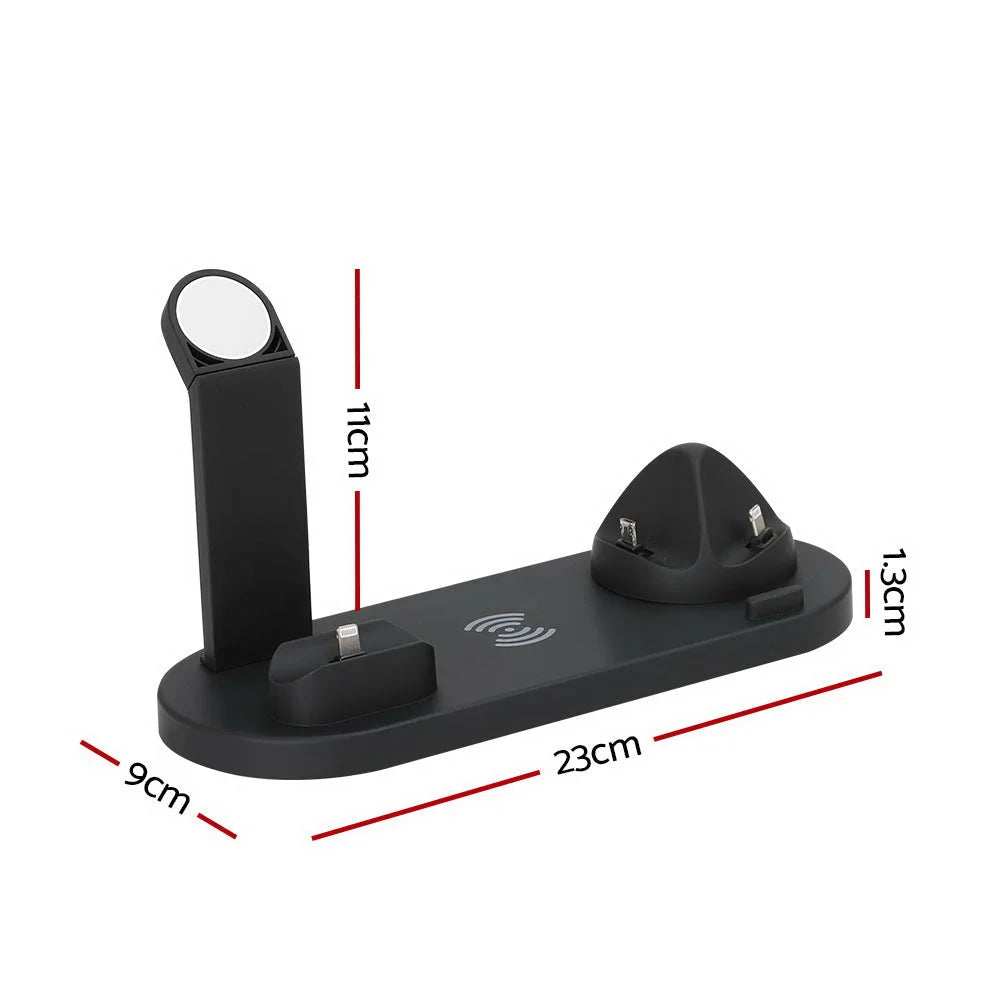 Wireless charger dock with colour matched pieces and support fittings