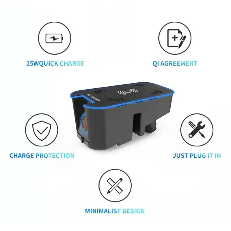 Wireless Charger For Volvo Xc60 / Xc90 - 15W-1915197508955541506