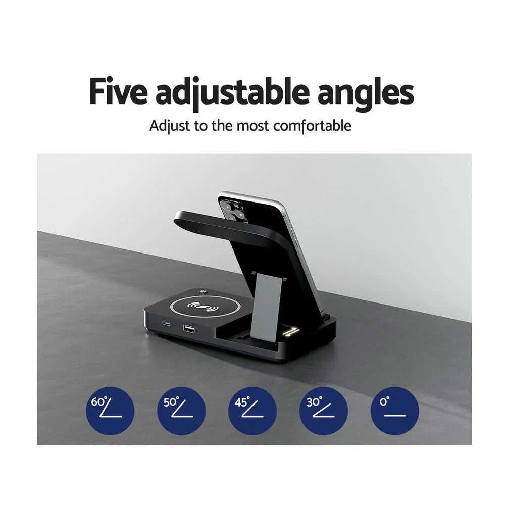 Wireless Charger Station 4-in-1 Fast Charging for Phone