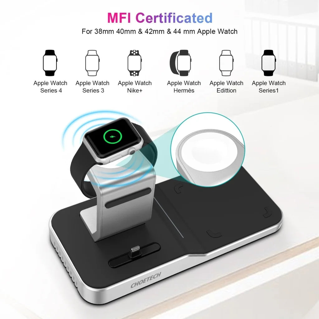 Wireless Charging Station 4-in-1 for iPhone/Apple