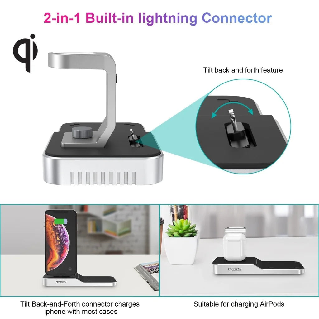 Wireless Charging Station 4-in-1 for iPhone/Apple