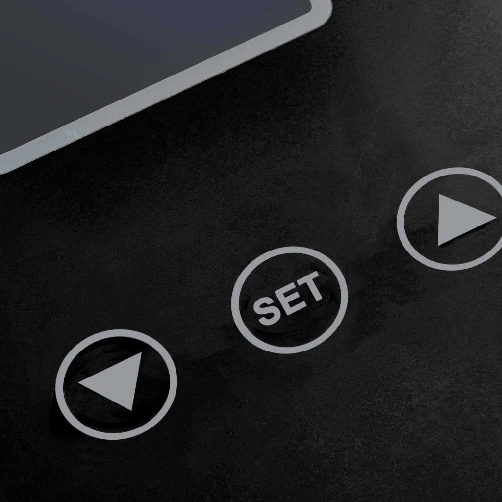 Wireless Digital Body Fat LCD Bathroom Weighing Scale 2X Electronic Weight Tracker - Black - Premium