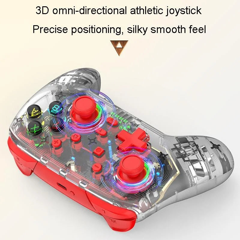 Wireless Dual Vibration Gamepad for Ps3 / Ps4 with Rgb